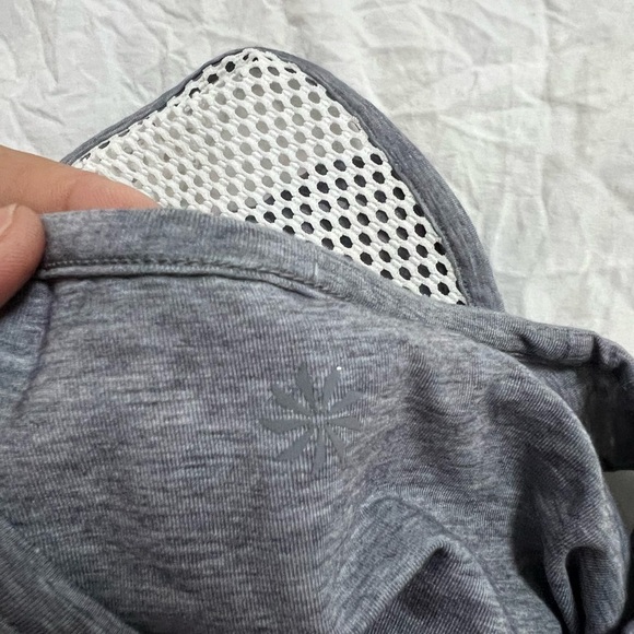 Tween "Double Up" Tank Top - Reversible Gray & White Mesh - Picture 3 of 5